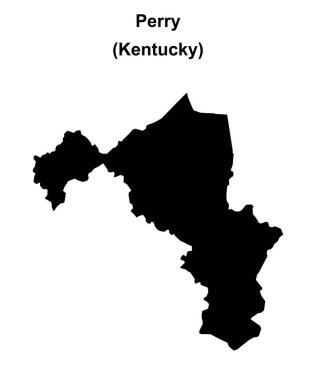 Perry County (Kentucky) boş ana hat haritası