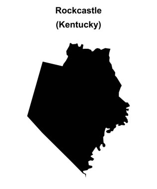 Rockcastle County (Kentucky) boş ana hat haritası