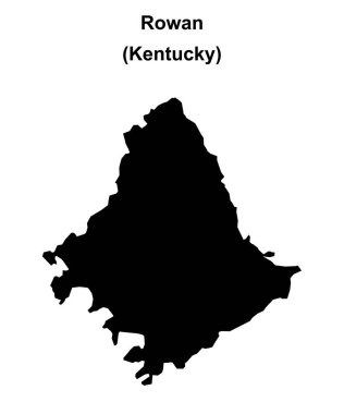 Rowan İlçesi (Kentucky) boş ana hat haritası