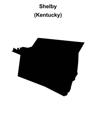 Shelby County (Kentucky) boş ana hat haritası