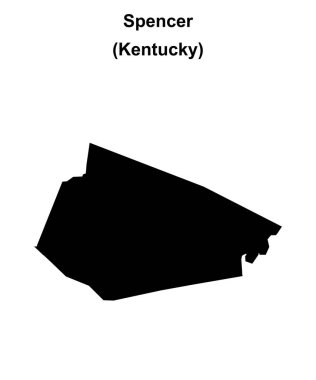 Spencer County (Kentucky) boş ana hat haritası