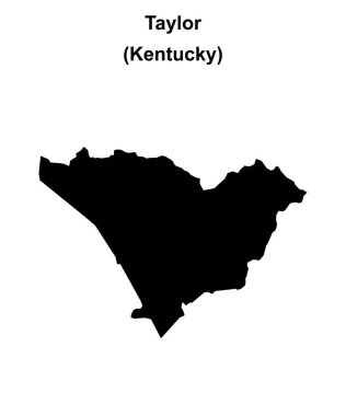 Taylor County (Kentucky) boş ana hat haritası