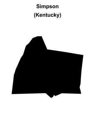 Simpson County (Kentucky) boş ana hat haritası