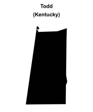 Todd County (Kentucky) boş ana hat haritası