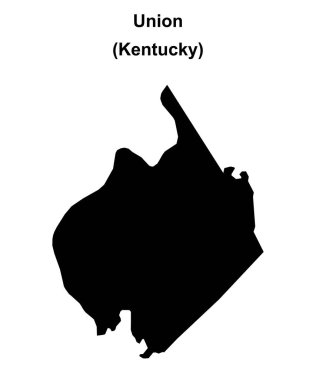 Union County (Kentucky) boş ana hat haritası