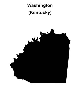 Washington County (Kentucky) boş ana hat haritası