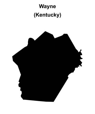 Wayne County (Kentucky) boş ana hat haritası