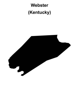 Webster County (Kentucky) boş ana hat haritası