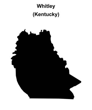 Whitley County (Kentucky) boş ana hat haritası
