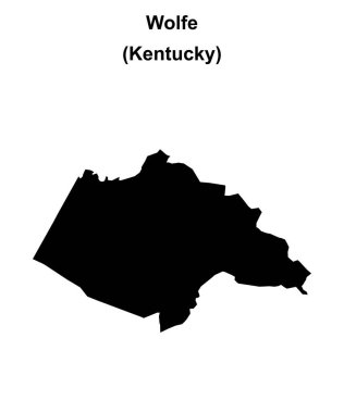 Wolfe County (Kentucky) boş ana hat haritası