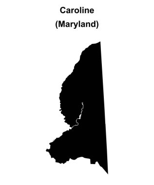 Caroline County (Maryland) boş ana hat haritası