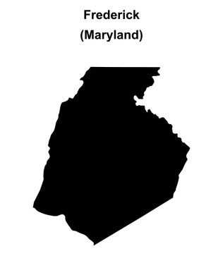 Frederick County (Maryland) boş ana hat haritası