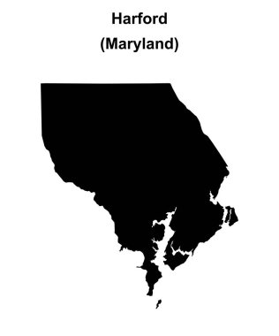 Harford County (Maryland) boş ana hat haritası