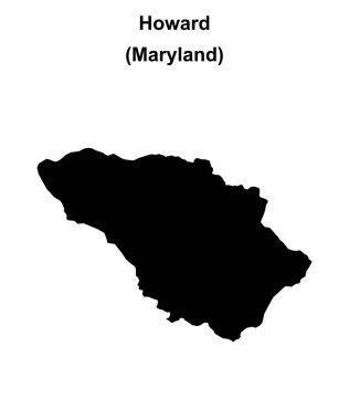 Howard County (Maryland) boş ana hat haritası