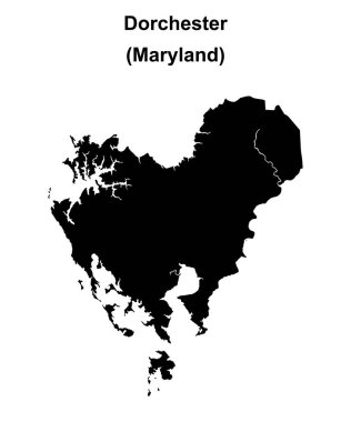 Dorchester County (Maryland) boş ana hat haritası