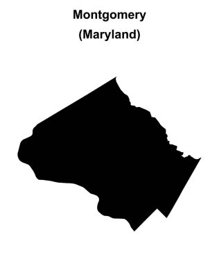 Montgomery County (Maryland) boş ana hat haritası