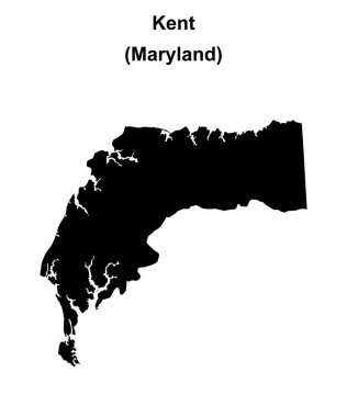 Kent County (Maryland) boş ana hat haritası