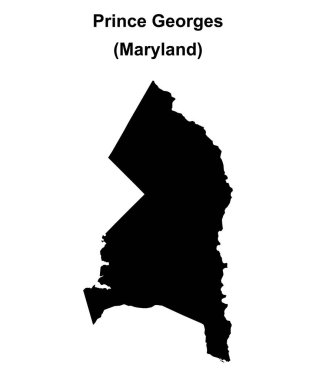 Prens Georges County (Maryland) boş ana hat haritası