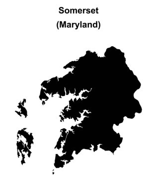 Somerset County (Maryland) boş ana hat haritası