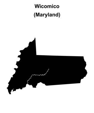 Wicomico County (Maryland) boş ana hat haritası