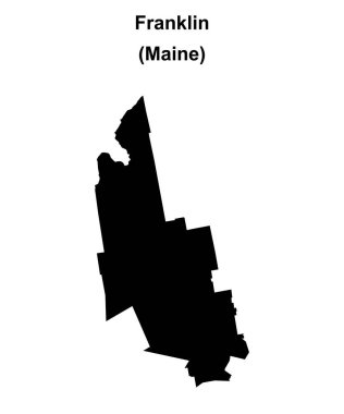 Franklin County (Maine) boş ana hat haritası