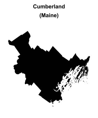 Cumberland İlçesi (Maine) boş ana hat haritası