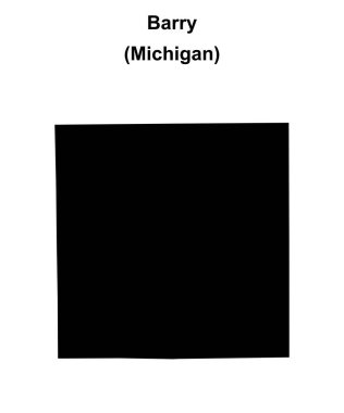 Barry County (Michigan) boş ana hat haritası