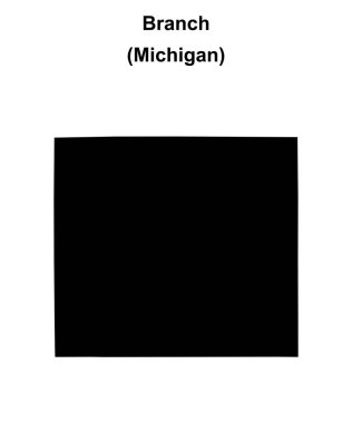 Branch County (Michigan) boş ana hat haritası