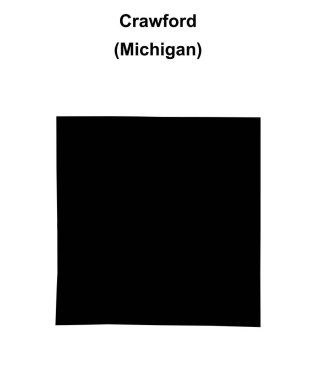 Crawford County (Michigan) boş ana hat haritası