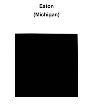 Eaton County (Michigan) boş ana hat haritası