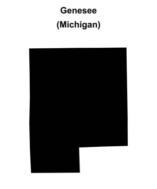 Genesee İlçesi (Michigan) boş ana hat haritası