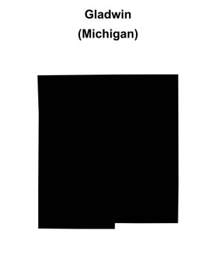 Gladwin County (Michigan) boş ana hat haritası
