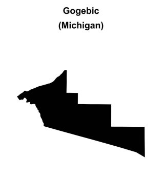 Gogebic County (Michigan) boş ana hat haritası