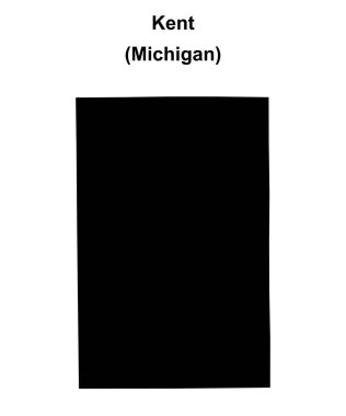 Kent County (Michigan) boş ana hat haritası