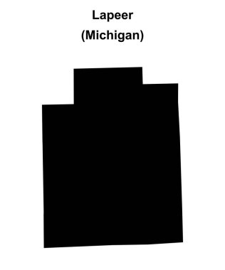 Lapeer County (Michigan) boş ana hat haritası