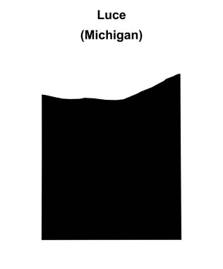 Luce County (Michigan) boş ana hat haritası
