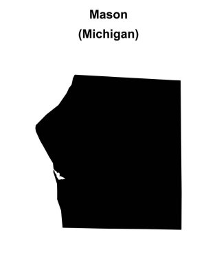 Mason County (Michigan) boş ana hat haritası