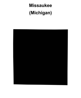 Missaukee İlçesi (Michigan) boş ana hat haritası