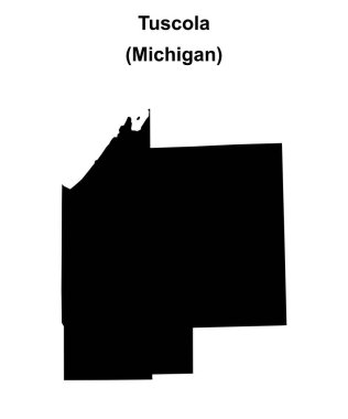 Tuscola İlçesi (Michigan) boş ana hat haritası