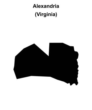 Alexandria County (Virginia) boş ana hat haritası