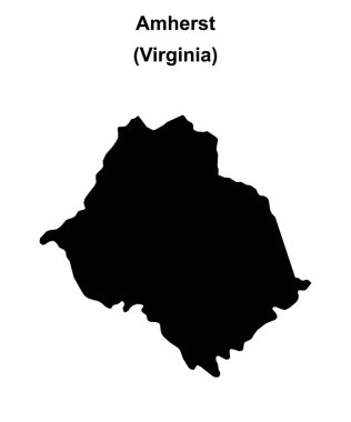 Amherst County (Virginia) boş ana hat haritası