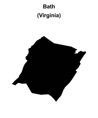 Bath County (Virginia) boş ana hat haritası
