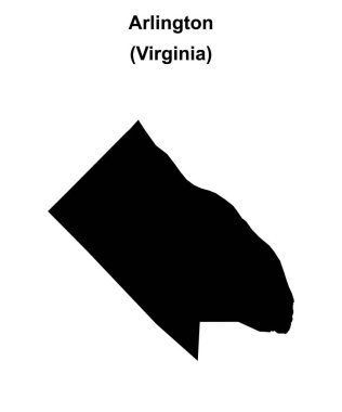 Arlington County (Virginia) boş ana hat haritası