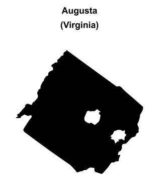 Augusta County (Virginia) boş ana hat haritası