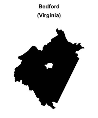 Bedford County (Virginia) boş ana hat haritası