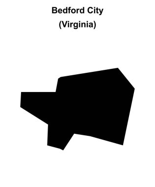 Bedford Şehri (Virginia) boş ana hat haritası