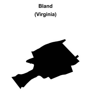 Bland County (Virginia) boş ana hat haritası