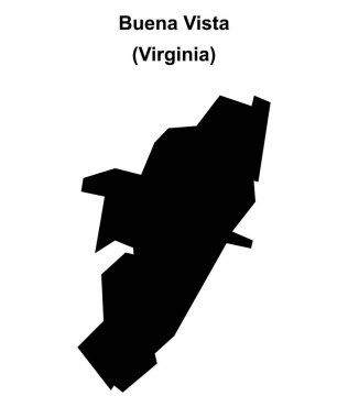 Buena Vista İlçesi (Virginia) boş ana hat haritası