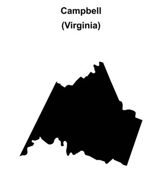Campbell County (Virginia) boş ana hat haritası
