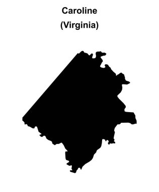 Caroline County (Virginia) boş ana hat haritası